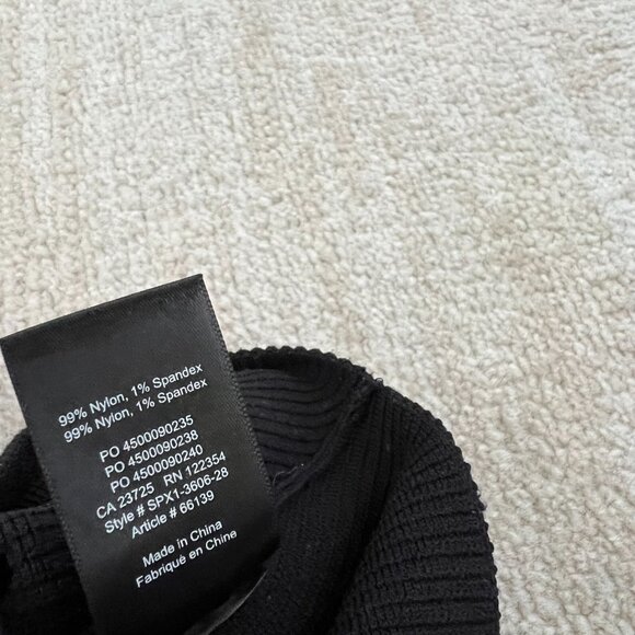 Aritzia Babaton Arjun Sculpt Knit Black Ribbed Tank Crop Top M - Picture 10 of 10